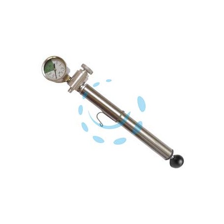POMPA E MANOMETRO PER GALLEGGIANTE AD ARIA - per contenitore inox