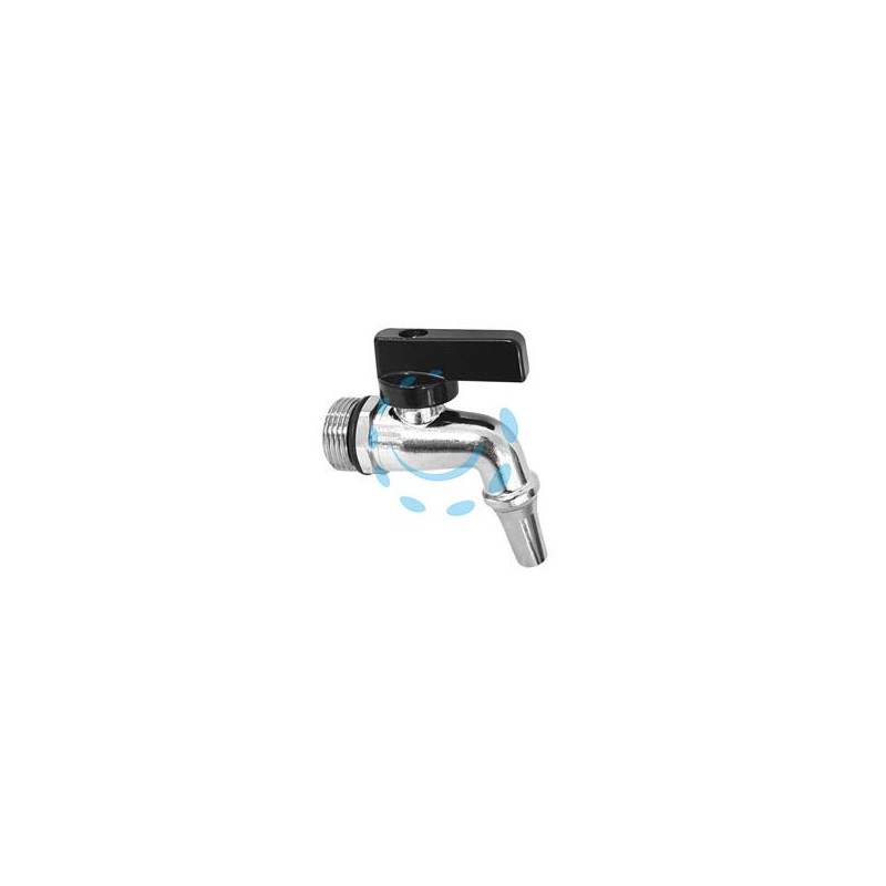 RUBINETTO A LEVA IN OTTONE PER FUSTI E SERBATOI CON BECCUCCIO - M 1/2"