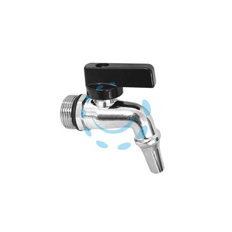 RUBINETTO A LEVA IN OTTONE PER FUSTI E SERBATOI CON BECCUCCIO - M 1/2"
