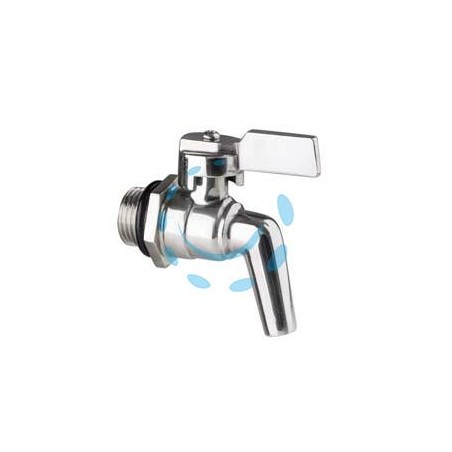 RUBINETTO A LEVA ACCIAIO INOX PER FUSTI E SERBATOI - M 3/4"