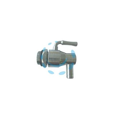 RUBINETTO A LEVA ACCIAIO INOX CON DADO PER FUSTI E SERBATOI - M 3/8"