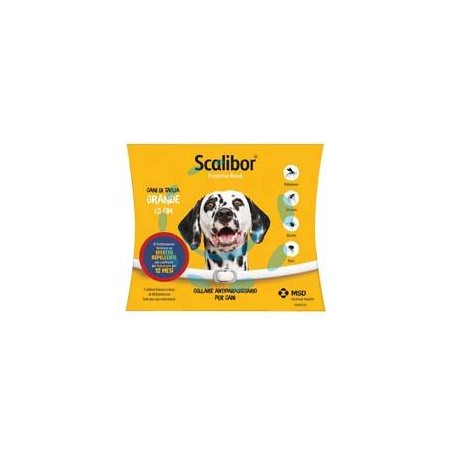 COLLARE PER CANI ANTIPARASSITARIO SCALIBOR - cm.65 per cani di taglia grande