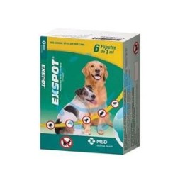 EXSPOT ANTIPARASSITARIO SOLUZIONE ML.1 - ml.1 specifico per cani confezione 6 pipette