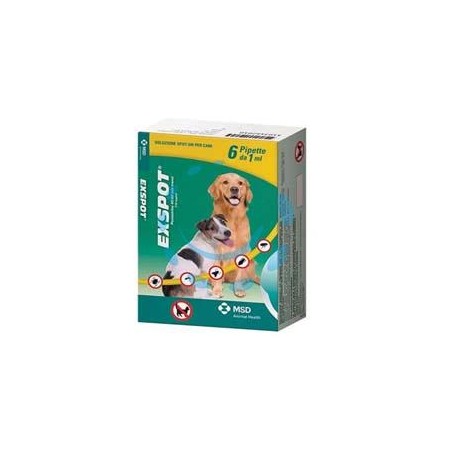 EXSPOT ANTIPARASSITARIO SOLUZIONE ML.1 - ml.1 specifico per cani confezione 6 pipette