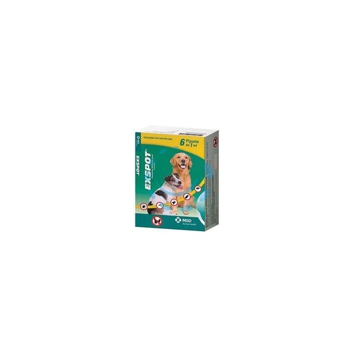 EXSPOT ANTIPARASSITARIO SOLUZIONE ML.1 - ml.1 specifico per cani confezione 6 pipette