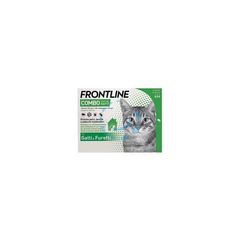 FRONTLINE COMBO PER GATTI E FURETTI - in confezione da 3 pipette