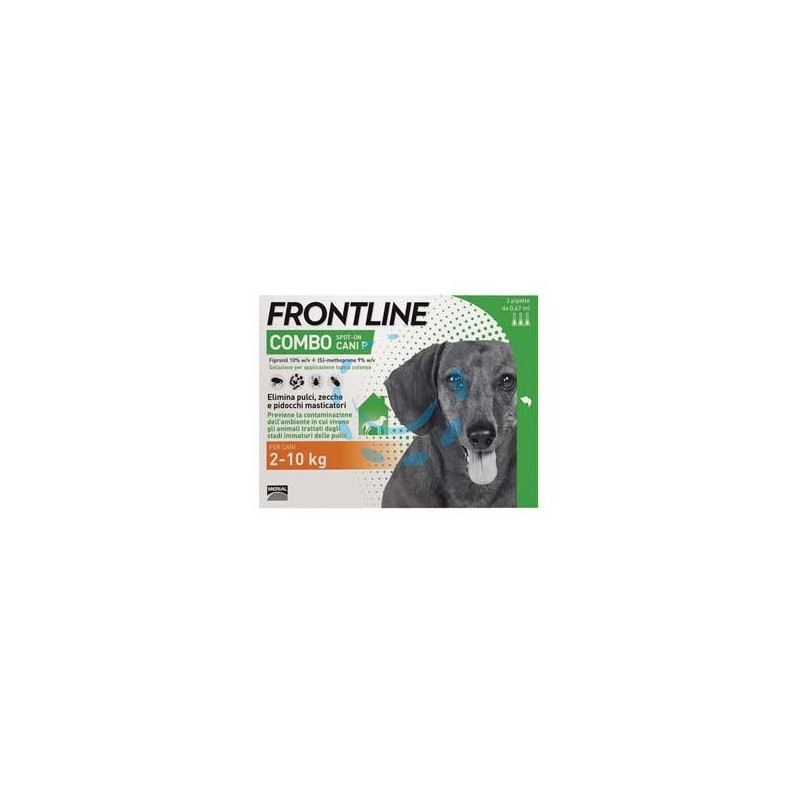 FRONTLINE COMBO PER CANI PICCOLI - in confezione da 3 pipette