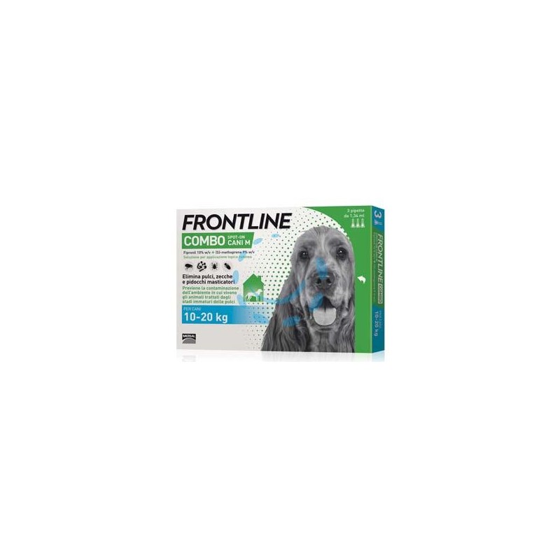 FRONTLINE COMBO PER CANI MEDI - in confezione da 3 pipette