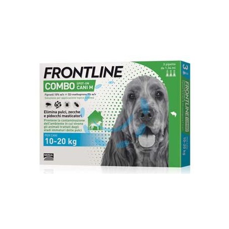 FRONTLINE COMBO PER CANI MEDI - in confezione da 3 pipette