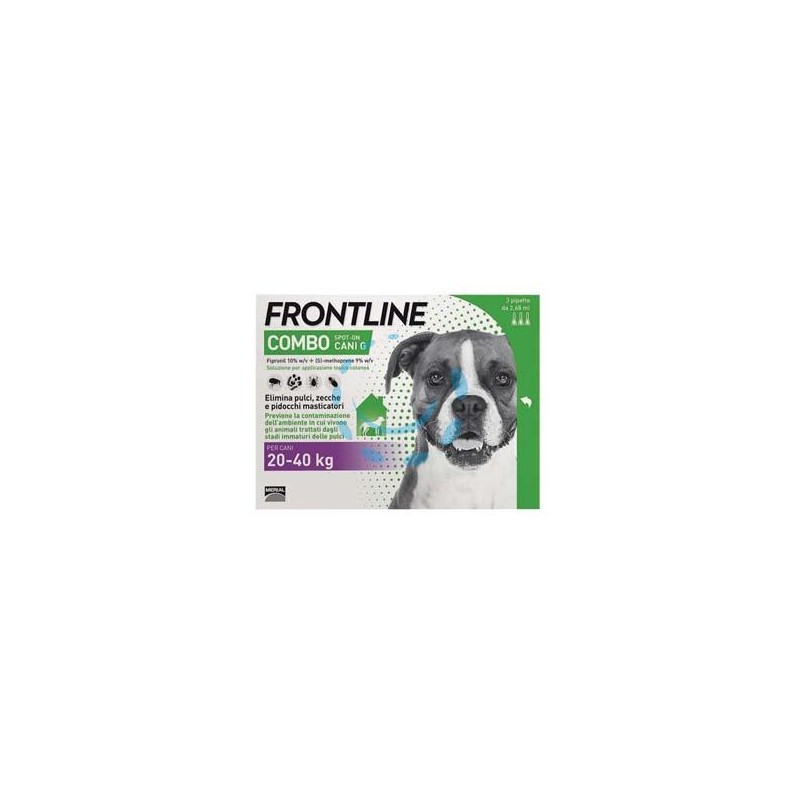 FRONTLINE COMBO PER CANI GRANDI - in confezione da 3 pipette
