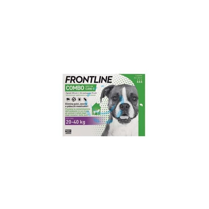 FRONTLINE COMBO PER CANI GRANDI - in confezione da 3 pipette