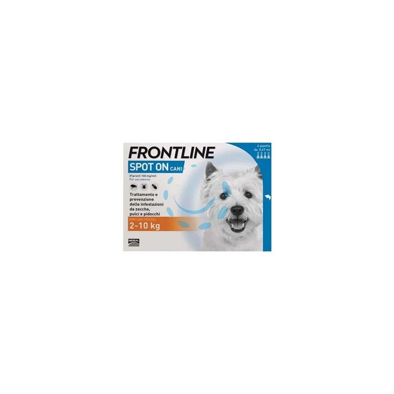 FRONTLINE SPOT-ON PER CANI PICCOLI E CUCCIOLI - in confezione da 4 pipette