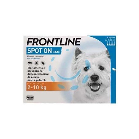 FRONTLINE SPOT-ON PER CANI PICCOLI E CUCCIOLI - in confezione da 4 pipette