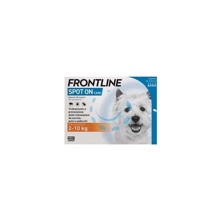 FRONTLINE SPOT-ON PER CANI PICCOLI E CUCCIOLI - in confezione da 4 pipette