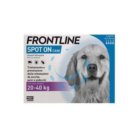 FRONTLINE SPOT-ON PER CANI GRANDI - in confezione da 4 pipette