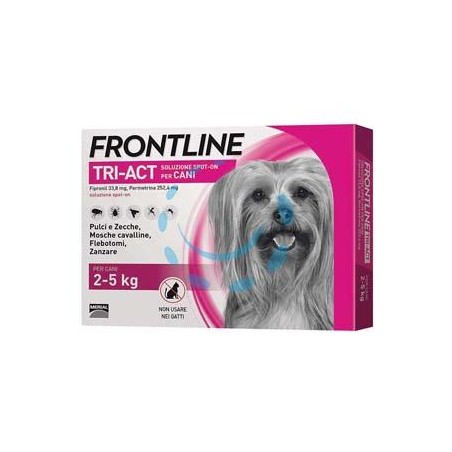 FRONTLINE TRI-ACT SPOT-ON PER CANI "XS" - in confezione da 6 pipette