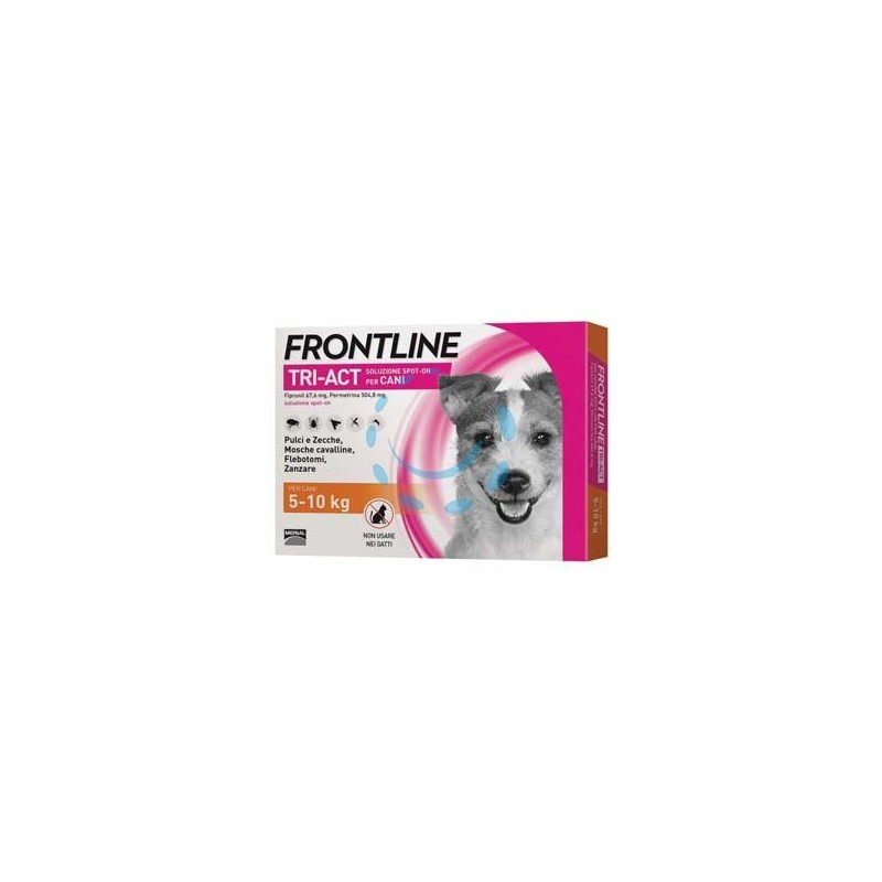 FRONTLINE TRI-ACT SPOT-ON PER CANI "S" - in confezione da 3 pipette