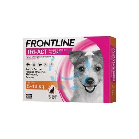 FRONTLINE TRI-ACT SPOT-ON PER CANI "S" - in confezione da 3 pipette