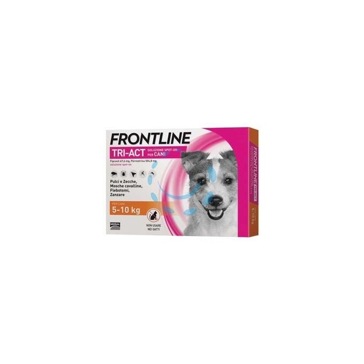 FRONTLINE TRI-ACT SPOT-ON PER CANI "S" - in confezione da 3 pipette