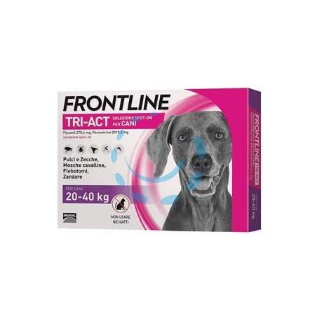 FRONTLINE TRI-ACT SPOT-ON PER CANI "L" - in confezione da 6 pipette