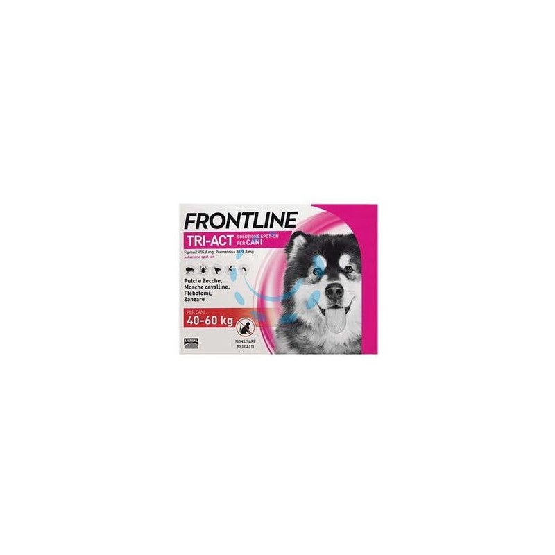 FRONTLINE TRI-ACT SPOT-ON PER CANI "XL" - in confezione da 3 pipette