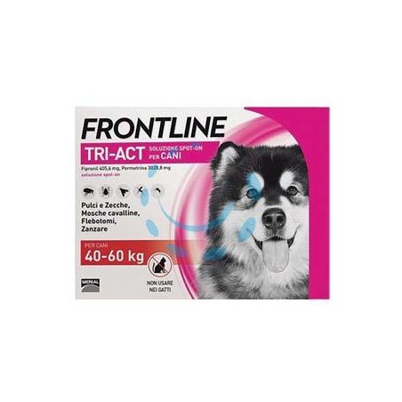 FRONTLINE TRI-ACT SPOT-ON PER CANI "XL" - in confezione da 3 pipette