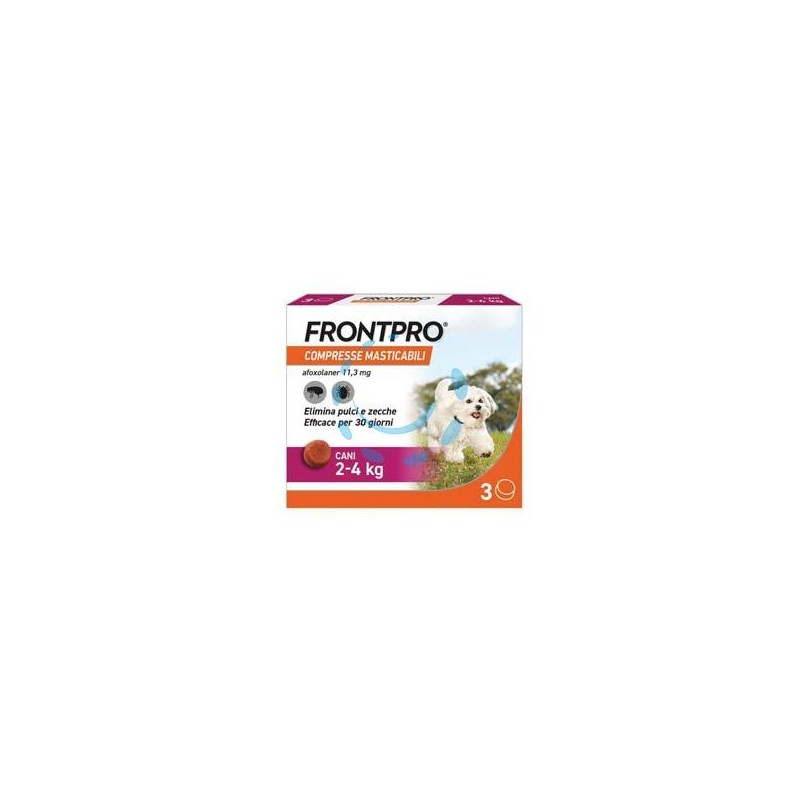 FRONTPRO COMPRESSE MASTICABILI PER CANI KG.2-4 - confezione 3 compresse