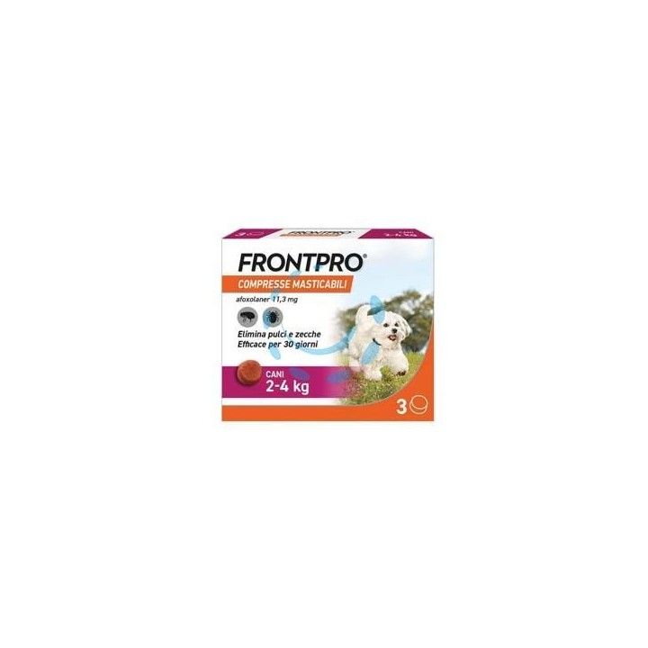 FRONTPRO COMPRESSE MASTICABILI PER CANI KG.2-4 - confezione 3 compresse
