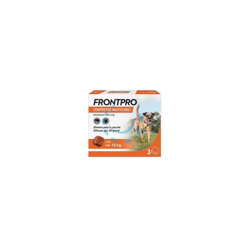 FRONTPRO COMPRESSE MASTICABILI PER CANI KG.4-10 - confezione 3 compresse