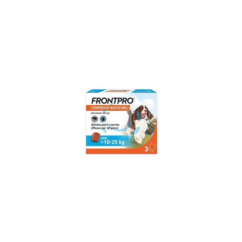 FRONTPRO COMPRESSE MASTICABILI PER CANI KG.10-25 - confezione 3 compresse