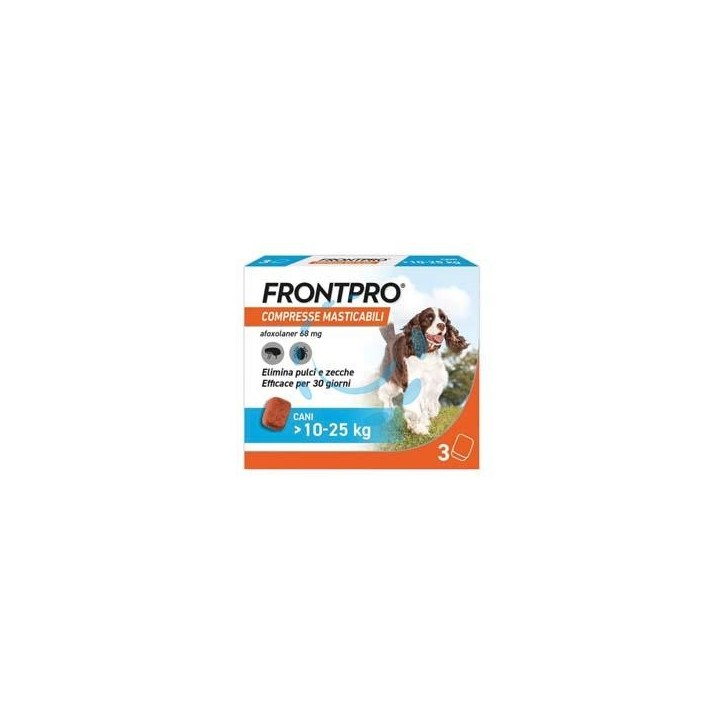 FRONTPRO COMPRESSE MASTICABILI PER CANI KG.10-25 - confezione 3 compresse