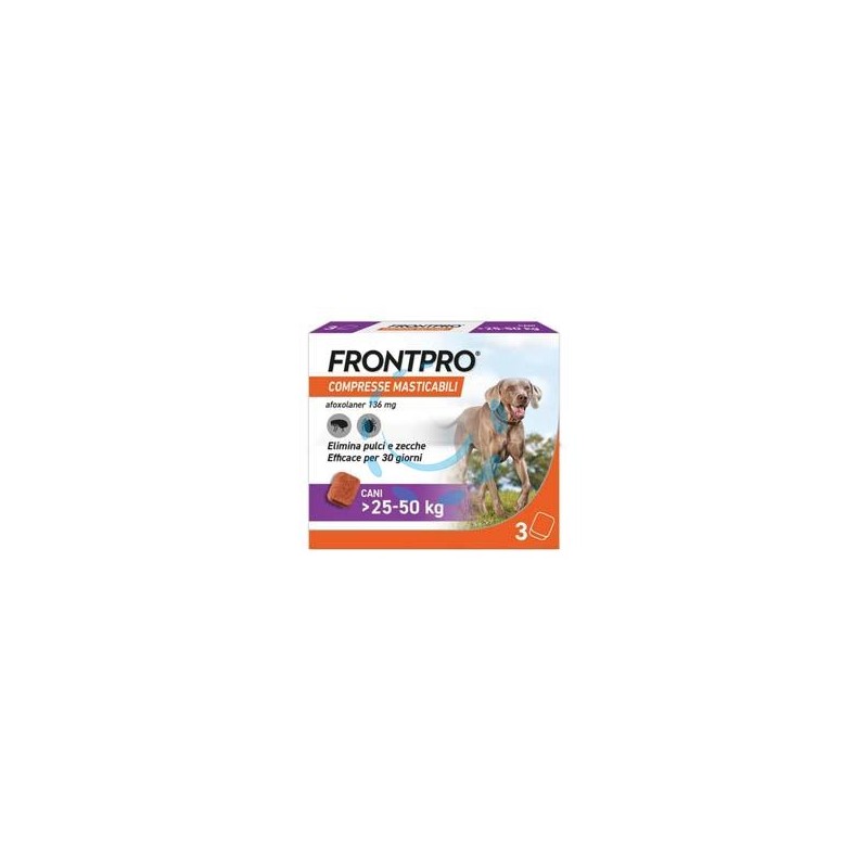 FRONTPRO COMPRESSE MASTICABILI PER CANI KG.25-50 - confezione 3 compresse