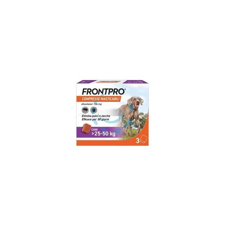 FRONTPRO COMPRESSE MASTICABILI PER CANI KG.25-50 - confezione 3 compresse
