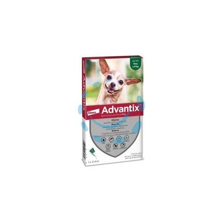 ANTIPARASSITARIO "ADVANTIX" PER CANI FINO A KG.4 - in conf. da 4 pipette SPOT-ON