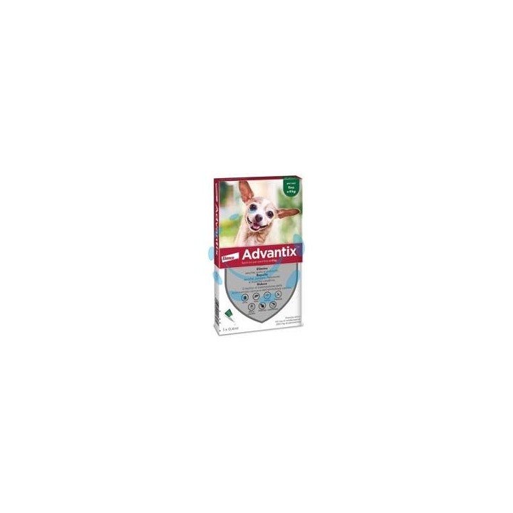 ANTIPARASSITARIO "ADVANTIX" PER CANI FINO A KG.4 - in conf. da 6 pipette SPOT-ON