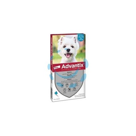 ANTIPARASSITARIO "ADVANTIX" PER CANI DA KG.4 A KG.10 - in conf. da 4 pipette SPOT-ON