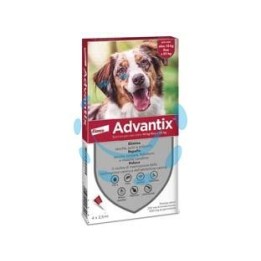 ANTIPARASSITARIO "ADVANTIX" PER CANI DA KG.10 A KG.25 - in conf. da 4 pipette SPOT-ON