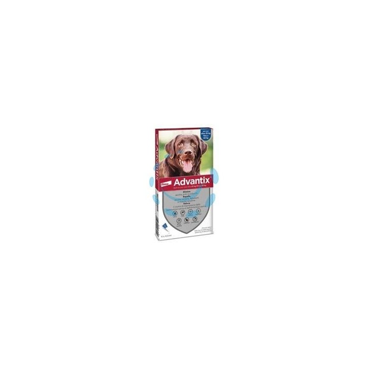 ANTIPARASSITARIO "ADVANTIX" PER CANI DA KG.25 A KG.40 - in conf. da 6 pipette SPOT-ON