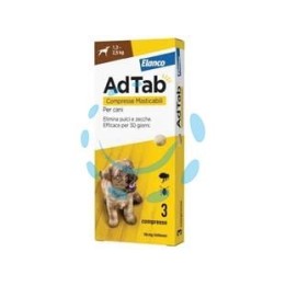 ADTAB COMPRESSE MASTICABILI PER CANI KG.1,3-2,5 - 3 compresse da mg.56,25 di lotilaner