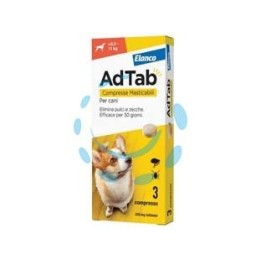 ADTAB COMPRESSE MASTICABILI PER CANI KG.5,5-11 - 3 compresse da mg.225 di lotilaner