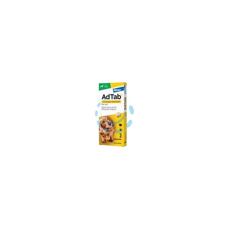 ADTAB COMPRESSE MASTICABILI PER CANI KG.11-22 - 3 compresse da mg.450 di lotilaner