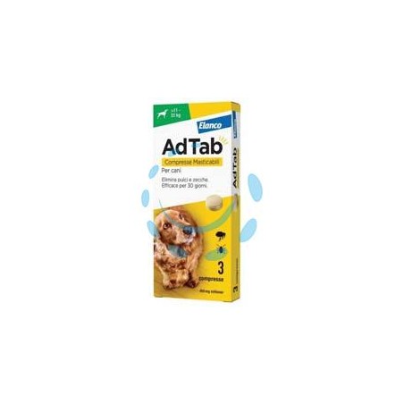 ADTAB COMPRESSE MASTICABILI PER CANI KG.11-22 - 3 compresse da mg.450 di lotilaner