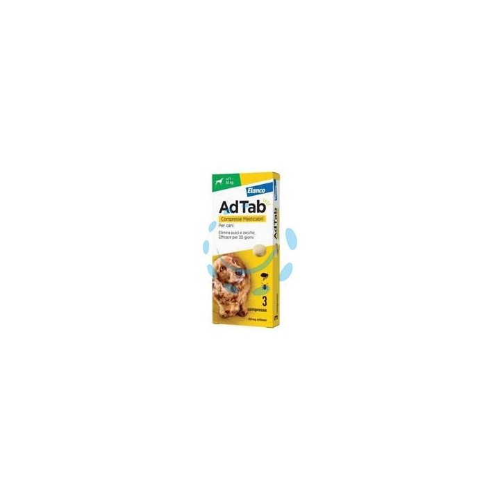 ADTAB COMPRESSE MASTICABILI PER CANI KG.11-22 - 3 compresse da mg.450 di lotilaner