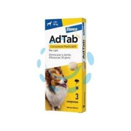 ADTAB COMPRESSE MASTICABILI PER CANI KG.22-45 - 3 compresse da mg.900 di lotilaner