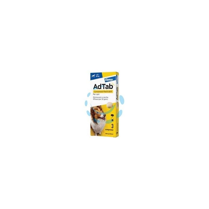ADTAB COMPRESSE MASTICABILI PER CANI KG.22-45 - 3 compresse da mg.900 di lotilaner