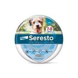 COLLARE SERESTO CONTRO PULCI E ZECCHE CANI FINO A 8 KG. 