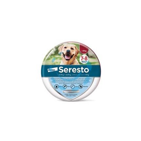 COLLARE SERESTO CONTRO PULCI E ZECCHE CANI OLTRE 8 KG. - per cani oltre kg.8