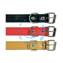 COLLARE PER CANI FINTO CUOIO - cm.37x1,6