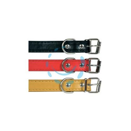 COLLARE PER CANI FINTO CUOIO - cm.37x1,6