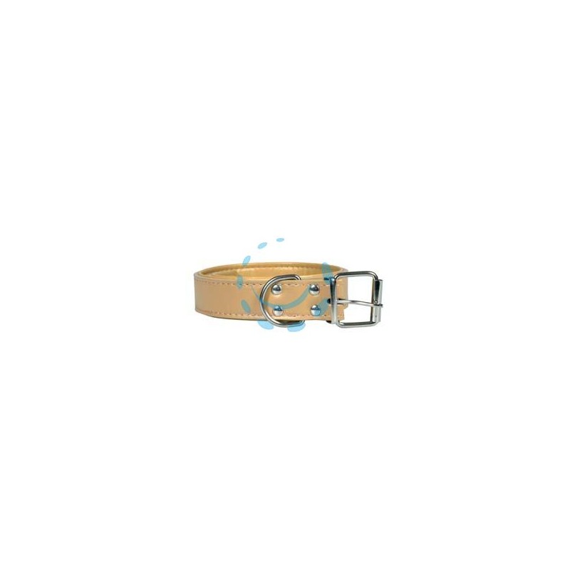 COLLARE PER CANI FINTO CUOIO IMBOTTITO - cm.51x2,5